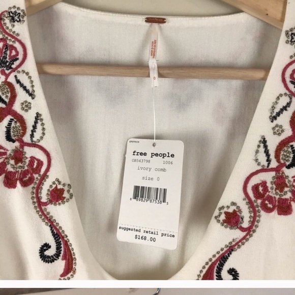 Free People | Holiday Folk Mini Dress - Picture 4 of 4